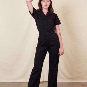 Big Bud Press Short Sleeve Jumpsuit in Black Medium